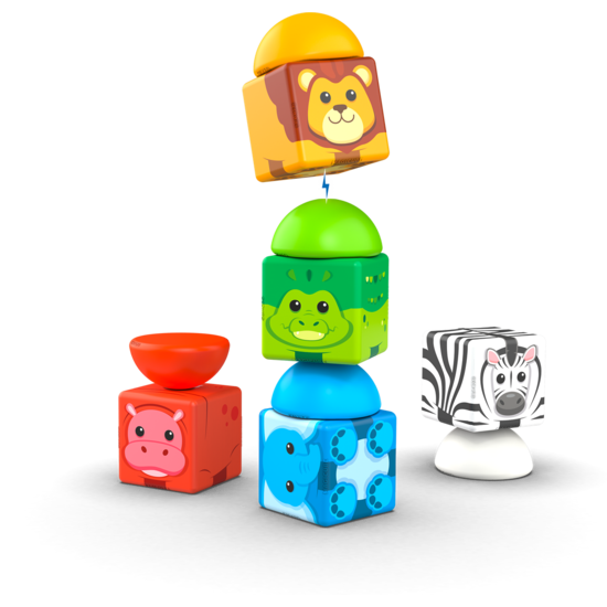 Geomag - Blokken Magicube Stacking Safari (10 stuks)