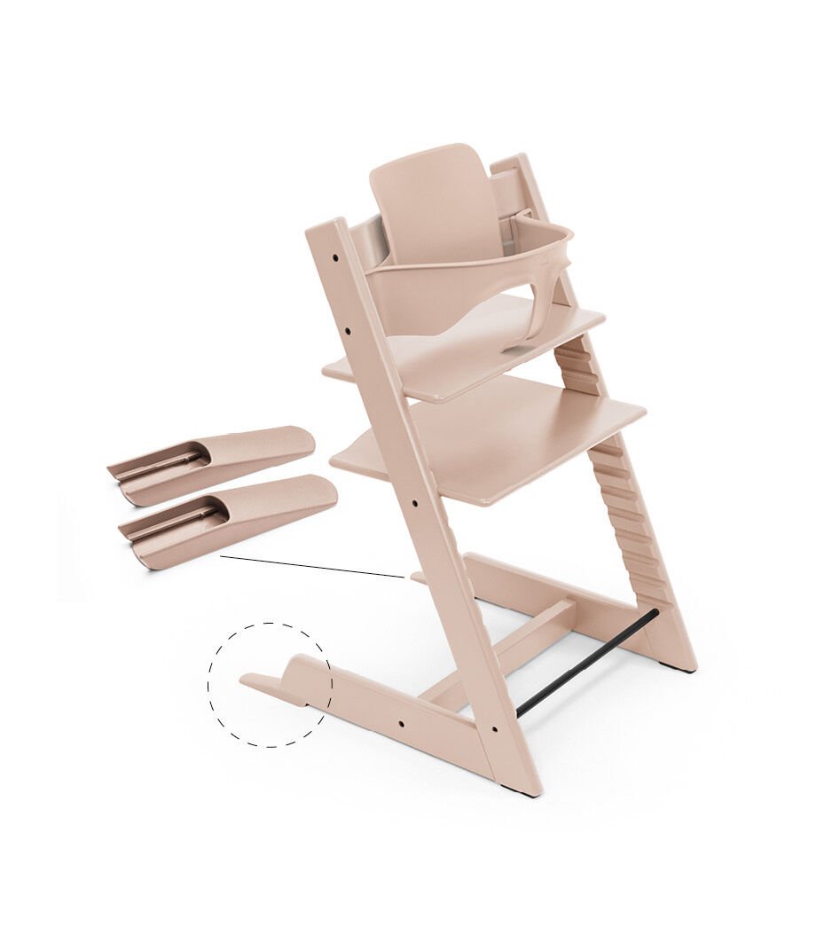 Stokke Tripp Trapp Baby Set2 Serene Pink, comfortabel accessoire voor kinderstoel.