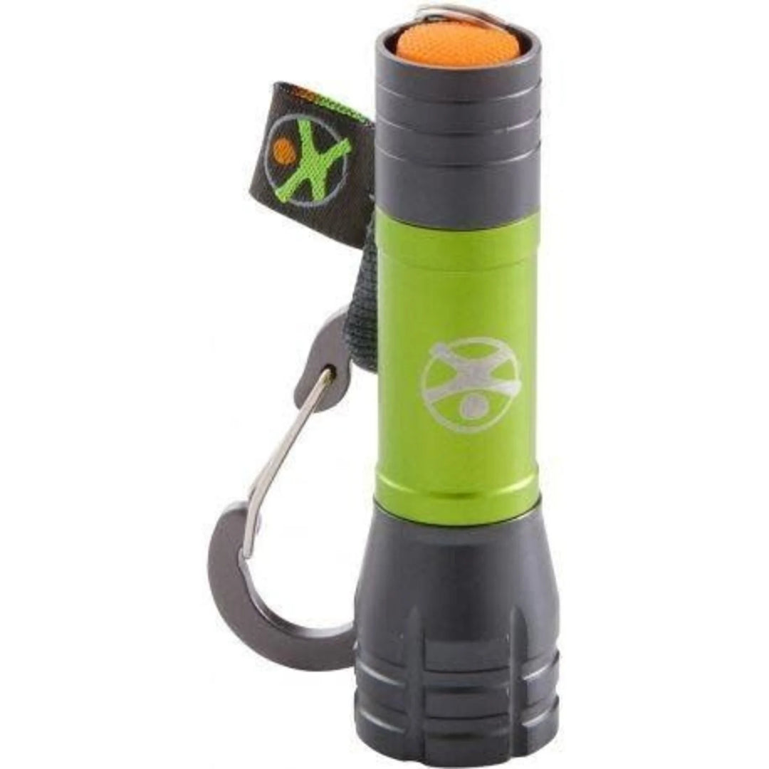 Compacte Terra Kids mini zaklamp met LED-licht en karabijnhaak