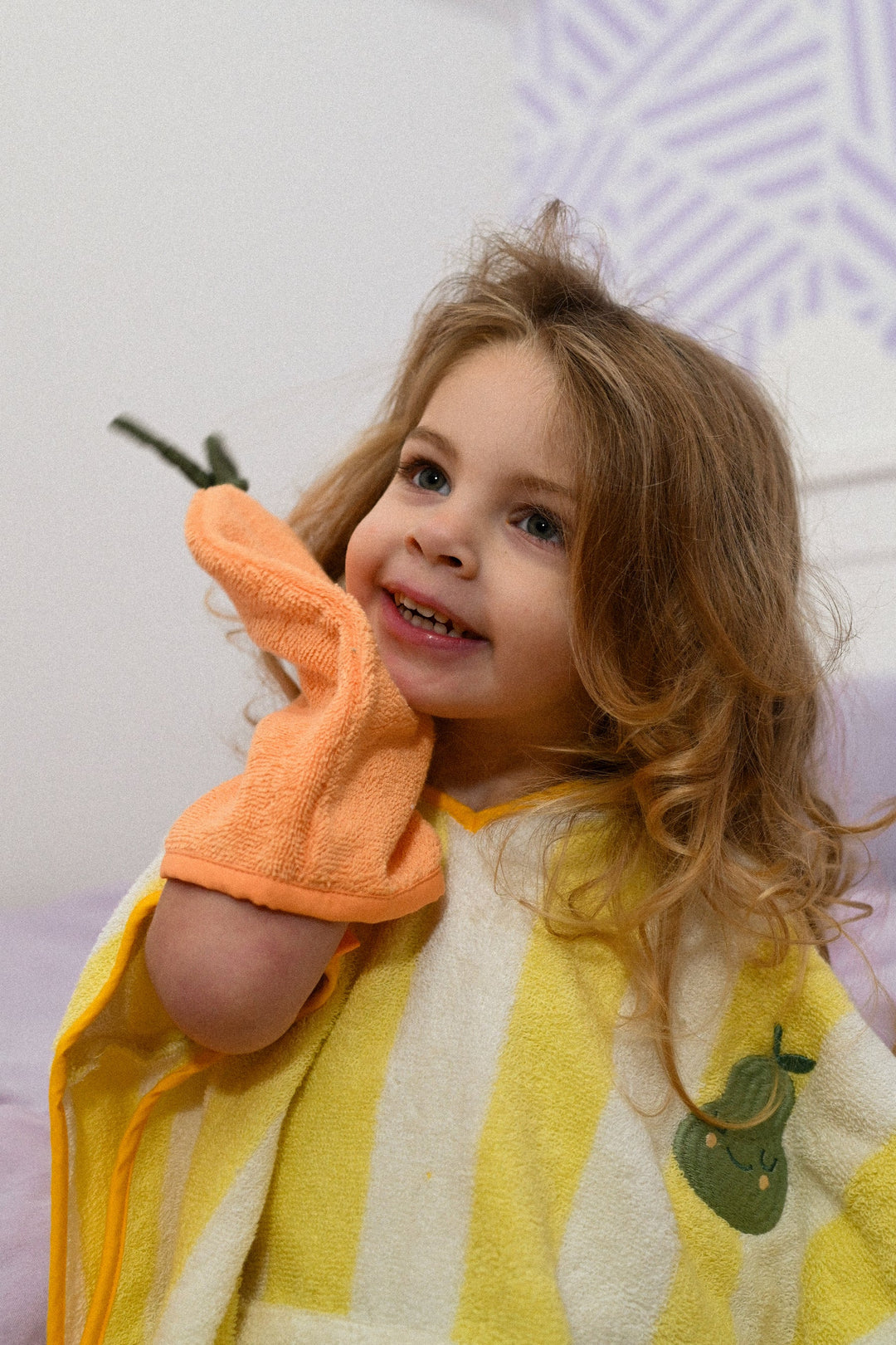 The Cotton Cloud - Poncho Met Kap Pedro Pear