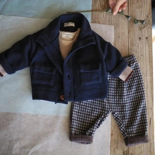 1+ In The Family - Broek Simon Dark Blue