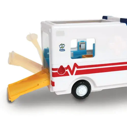 WOW Toys - Speelgoedambulance Robin’s Medical Rescue | Ambulance Speelset voor Peuters
