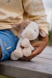 Little Dutch knuffel koe van 17 cm uit de Little Farm collectie, zacht en knuffelbaar.