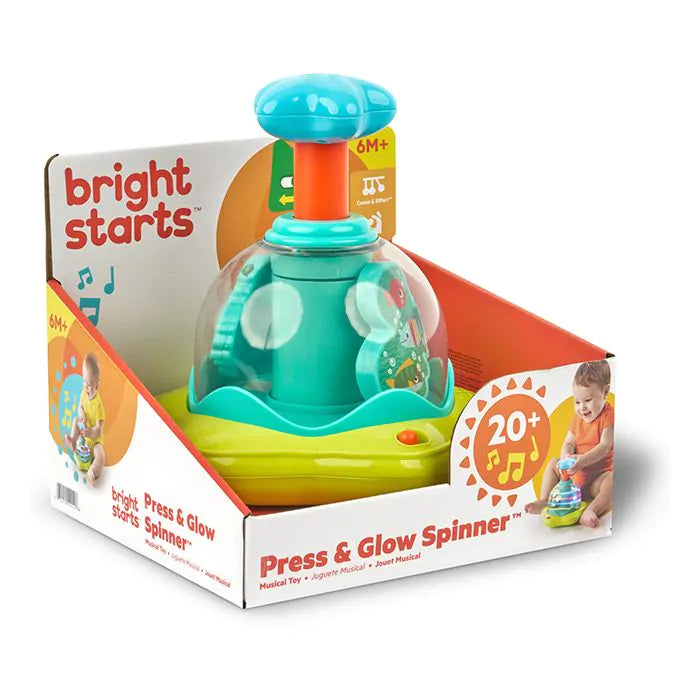 Bright Stars - Activiteitenspeeltje Press & Glow Spinner