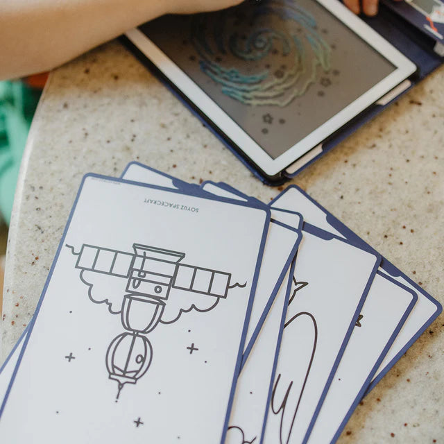 Kidywolf - Projectie Tekenbord Kidydraw Mini 30 Galaxy | LCD-Scherm