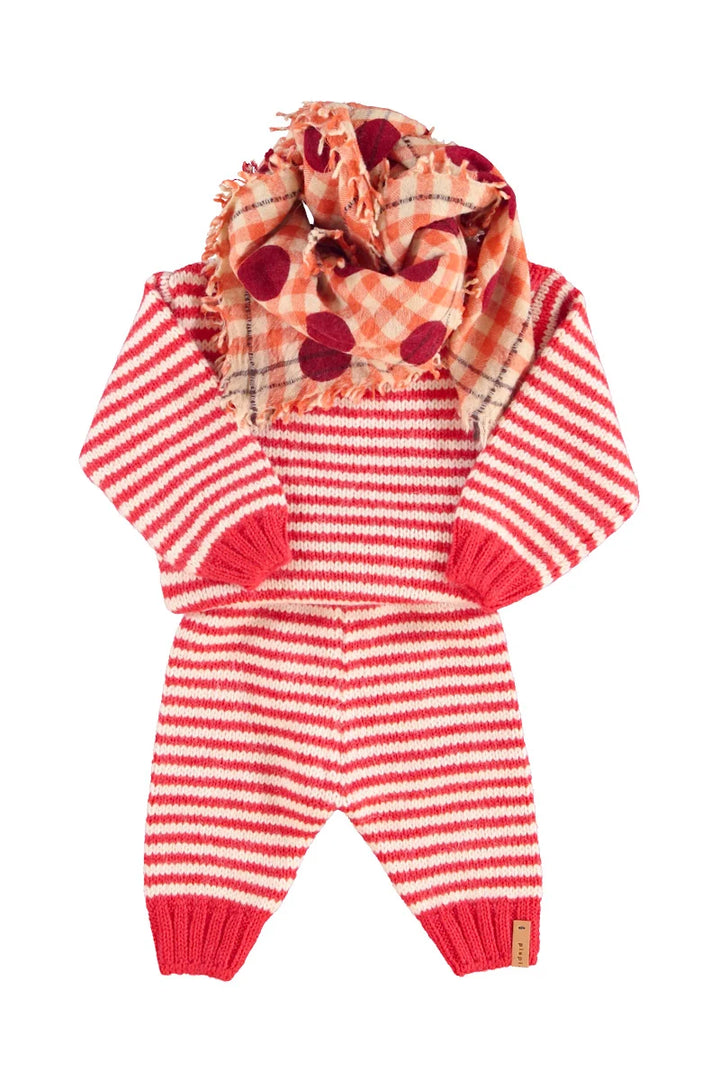 Piupiuchick - Sweater Ecru & Red Stripes