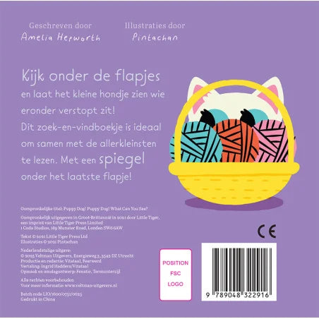 Veltman - Boek Lief Klein Hondje, Wat Zie Je Daar?