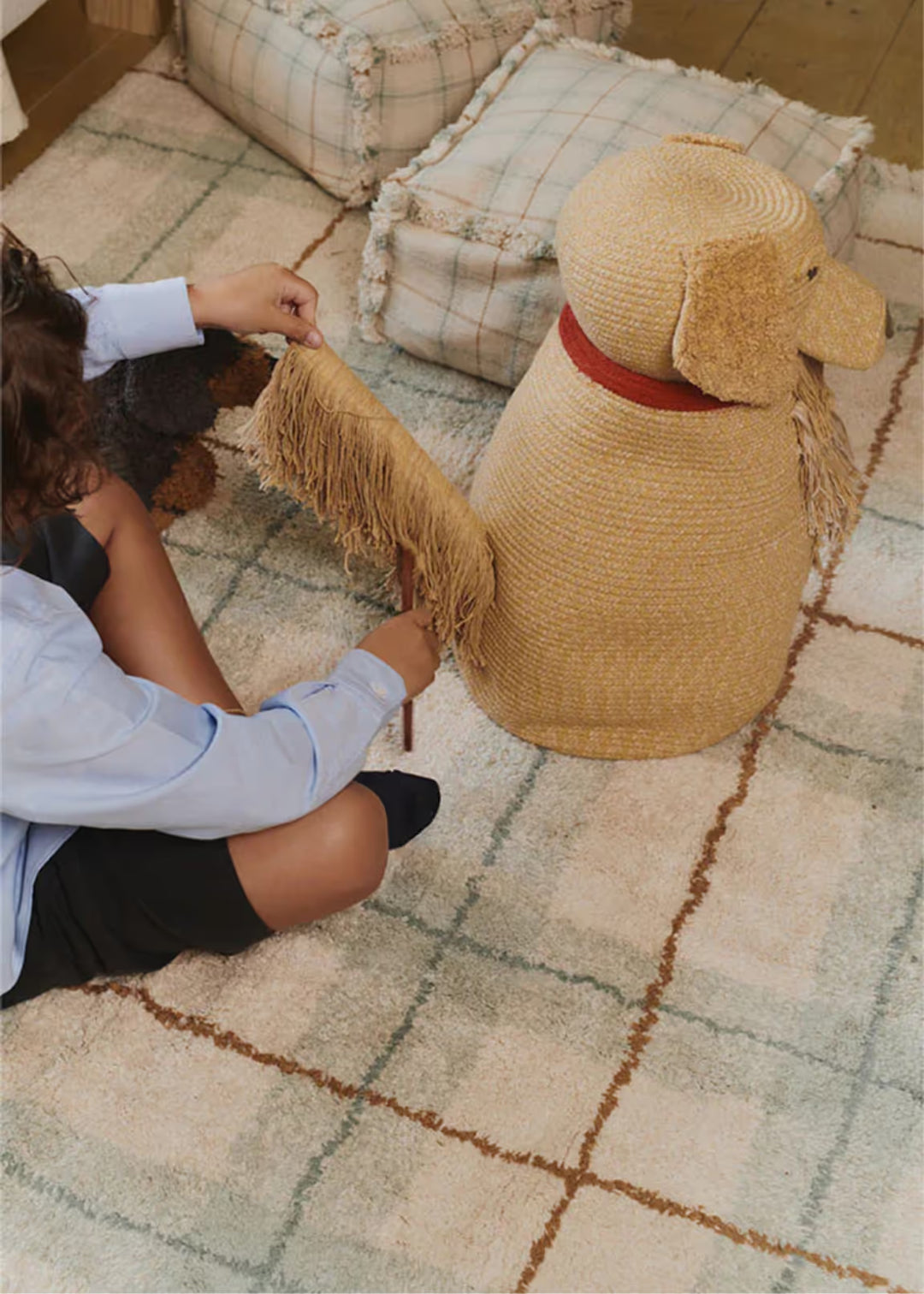 Lorena Canals - Tapijt 140 x 190 cm | Blue Sage