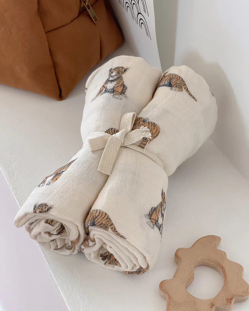 Milinane - Set Tetradoeken 70 x 70 cm Gaspard Tiger