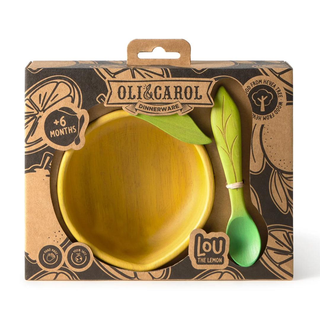 Oli & Carol - Eetset Bord + Lepel Lou The Lemon | Geel