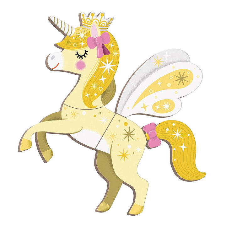 Janod Magneetboek Magneti'Book Unicorns - Eenhoorn Thema, Magnetisch Spel voor Kinderen
