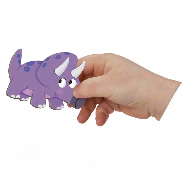 Janod Magneetboek Magneti'Book Dinosaurs - Dino Thema, Magnetisch Spel voor Kinderen