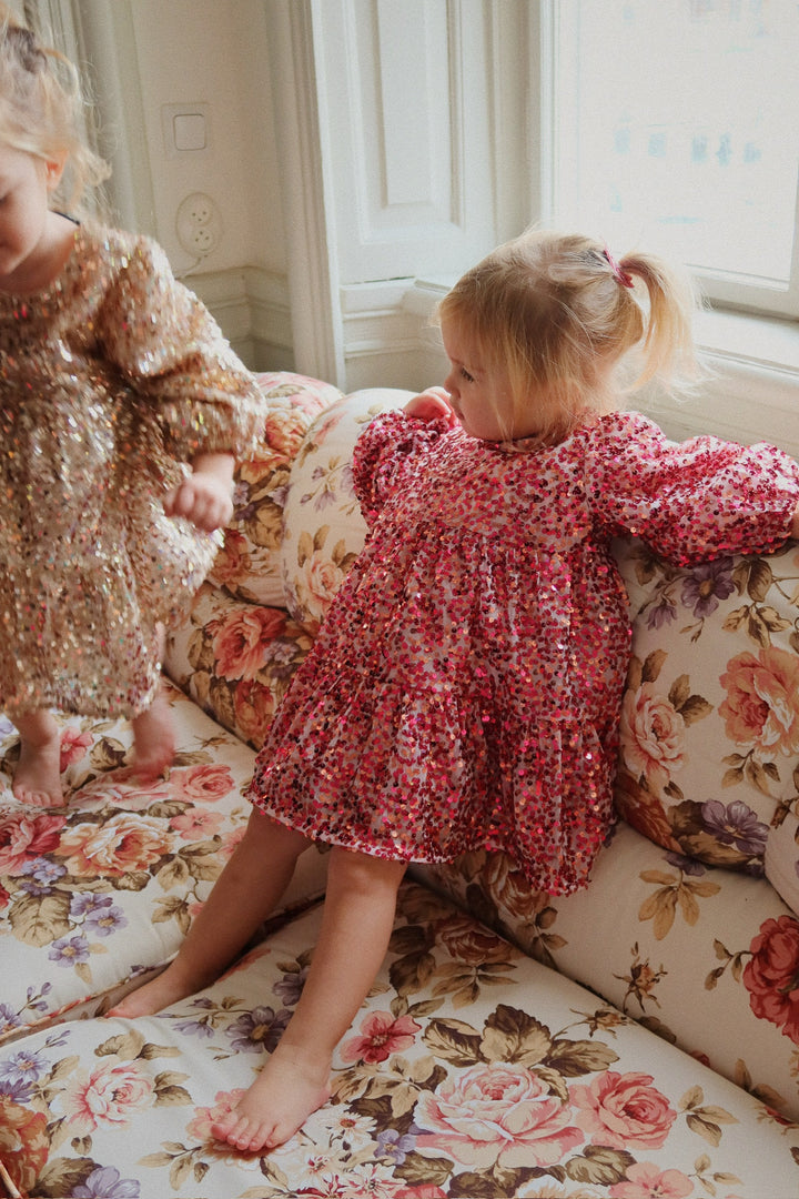 Jurk Lila Sequins Bow Sparkling Sangria