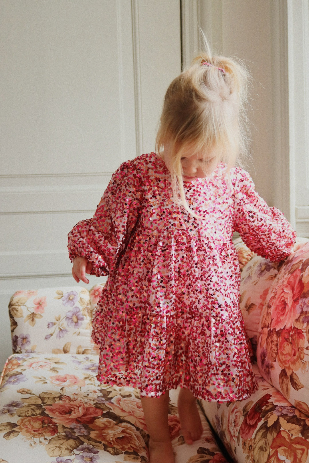 Jurk Lila Sequins Bow Sparkling Sangria