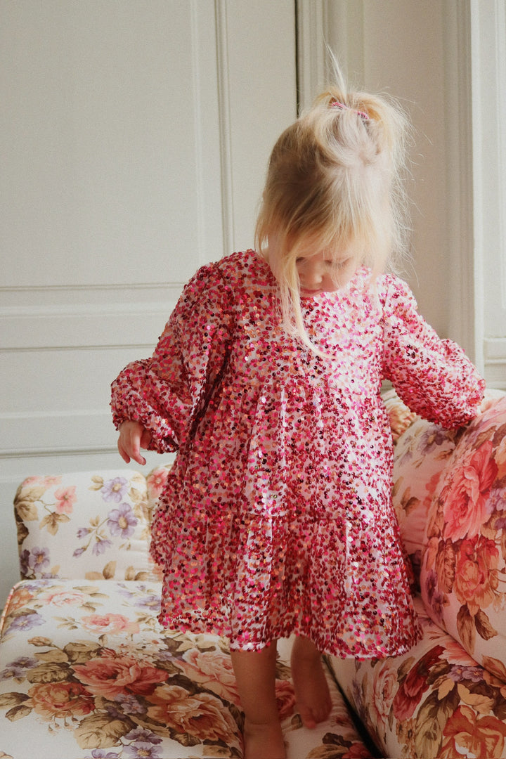 Jurk Lila Sequins Bow Sparkling Sangria