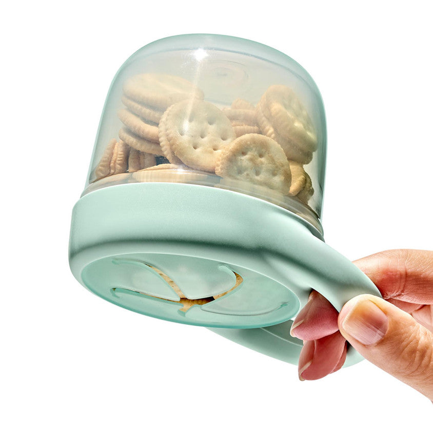 Oxo Tot snackdoosjes 2-pack Opal/Dusk met silicone opening en stevig deksel