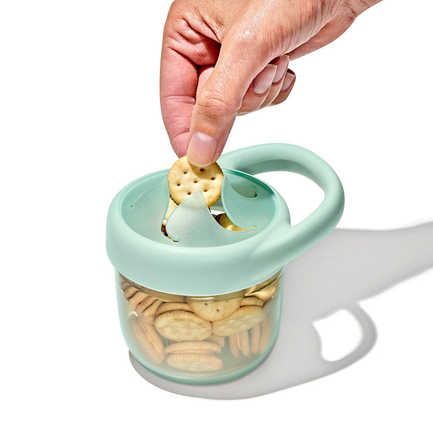 Oxo Tot snackdoosjes 2-pack Opal/Dusk met silicone opening en stevig deksel