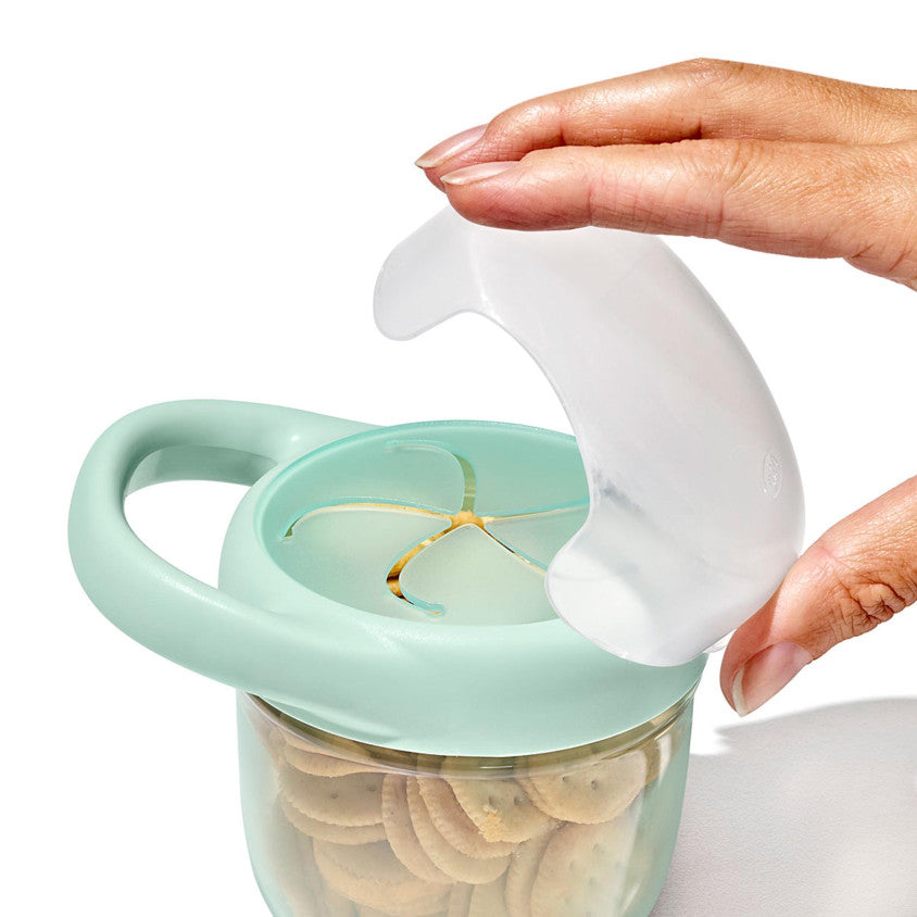 Oxo Tot snackdoosjes 2-pack Opal/Dusk met silicone opening en stevig deksel