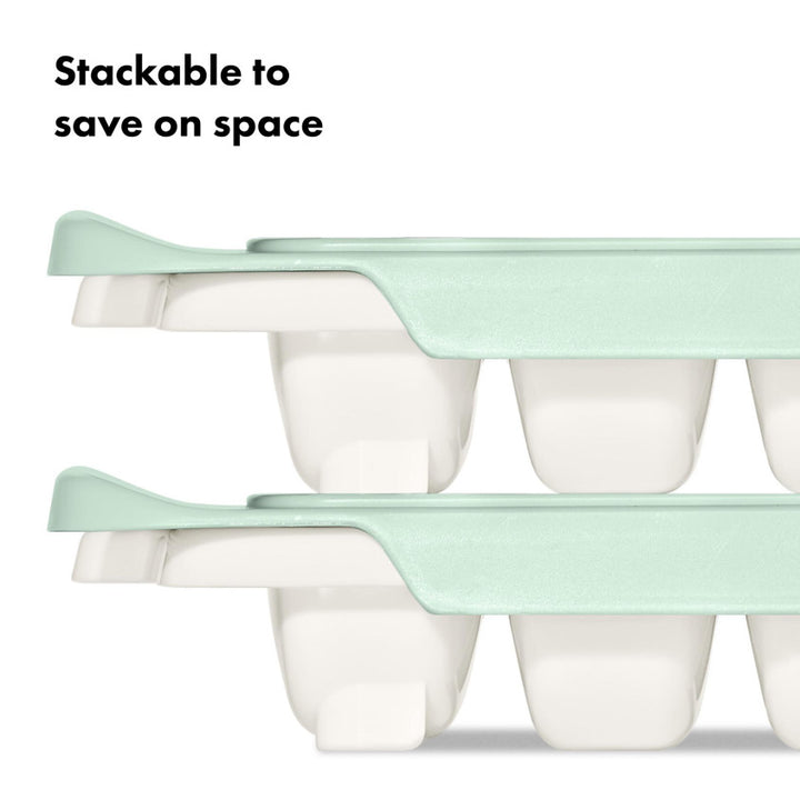 Oxo Tot tray met 14 kubusvormige diepvriesvakjes en schuifdeksel, kleur Opal