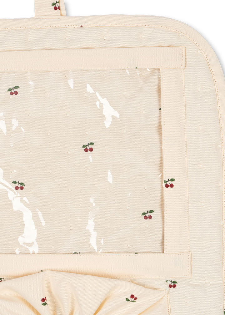 Konges Slojd autostoel organizer in Cherry design – met tabletvak en opbergruimte
