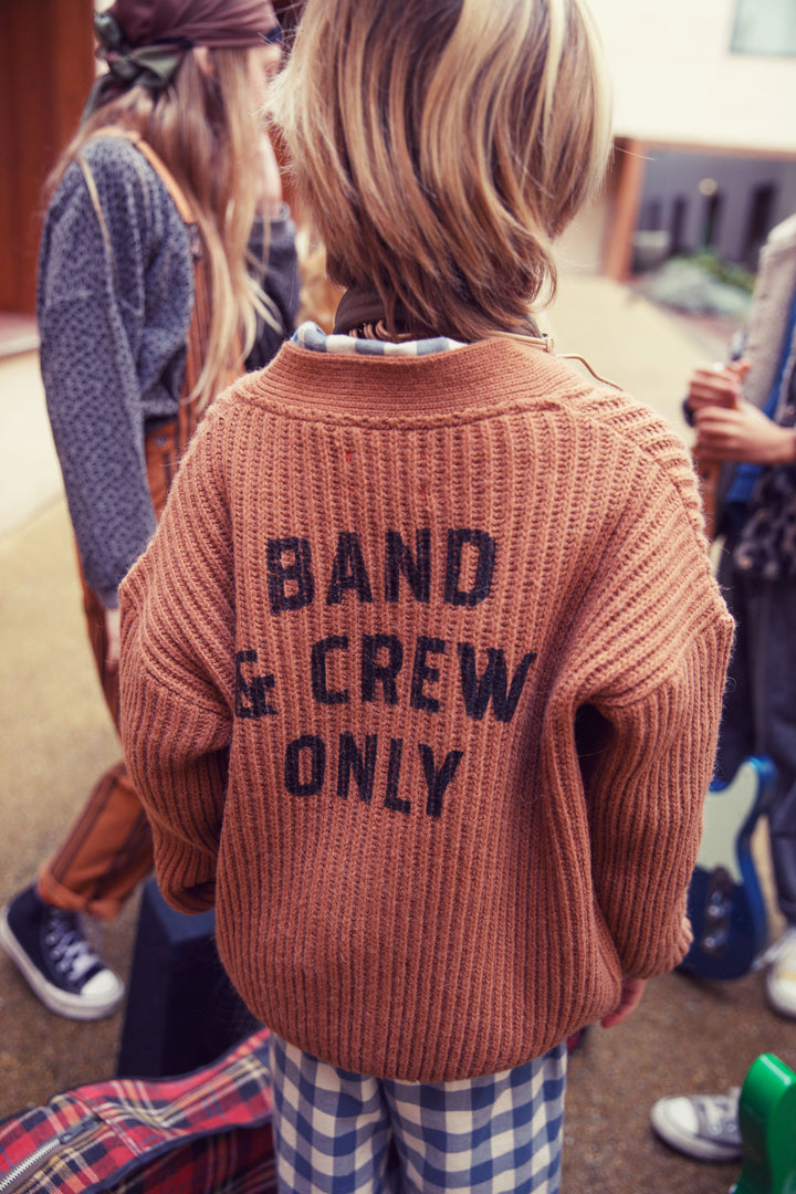 Piupiuchick - Cardigan Band And Crew Only Knitted Brown