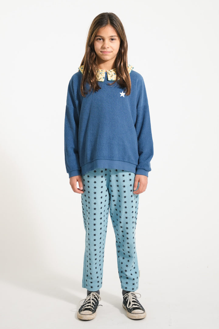Piupiuchick - Sweater Logo Textured Blue