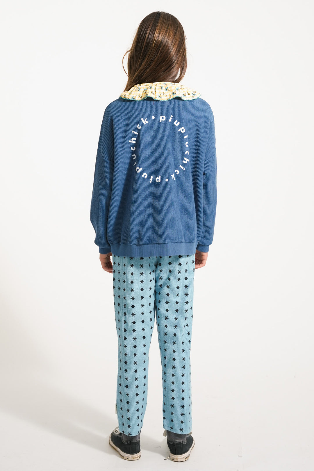 Piupiuchick - Sweater Logo Textured Blue