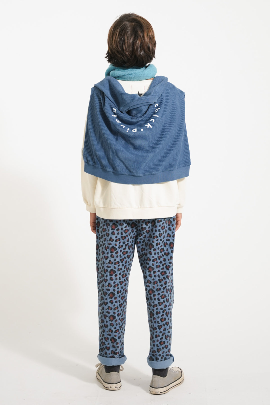 Piupiuchick - Broek Unisex Corduroy Animal Blue