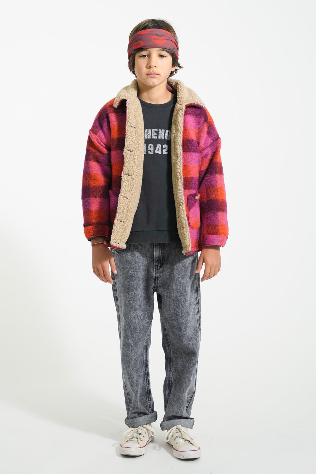 Piupiuchick - Jas Checkered Pink / Orange