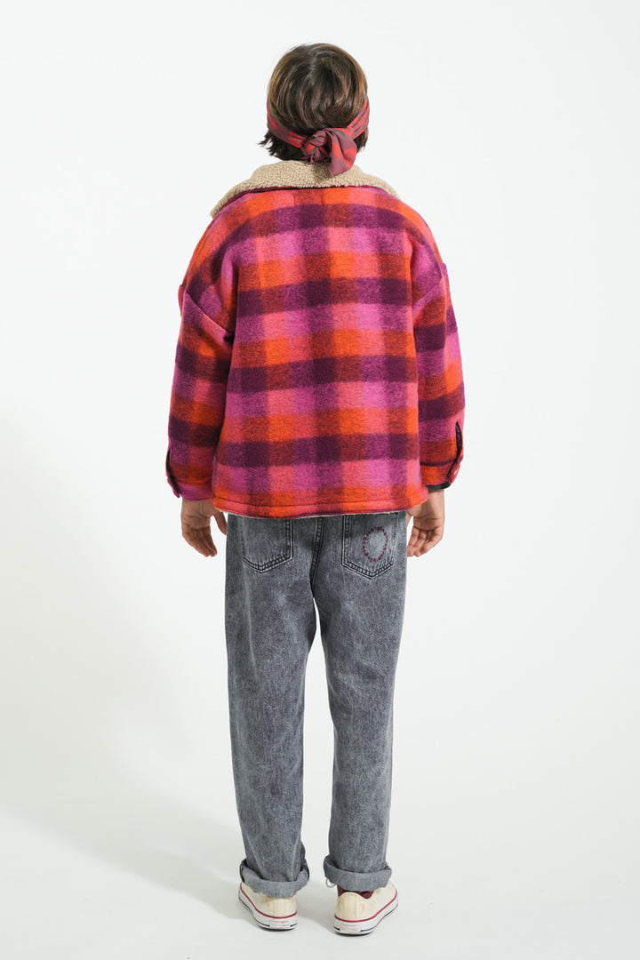 Piupiuchick - Jas Checkered Pink / Orange