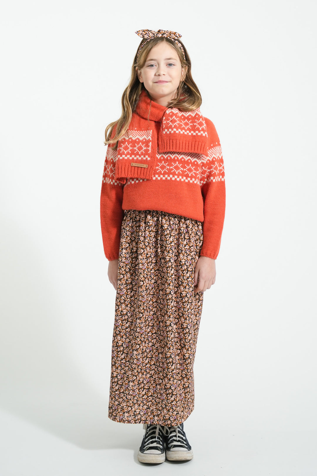 Piupiuchick - Trui Jacquard Knitted Red
