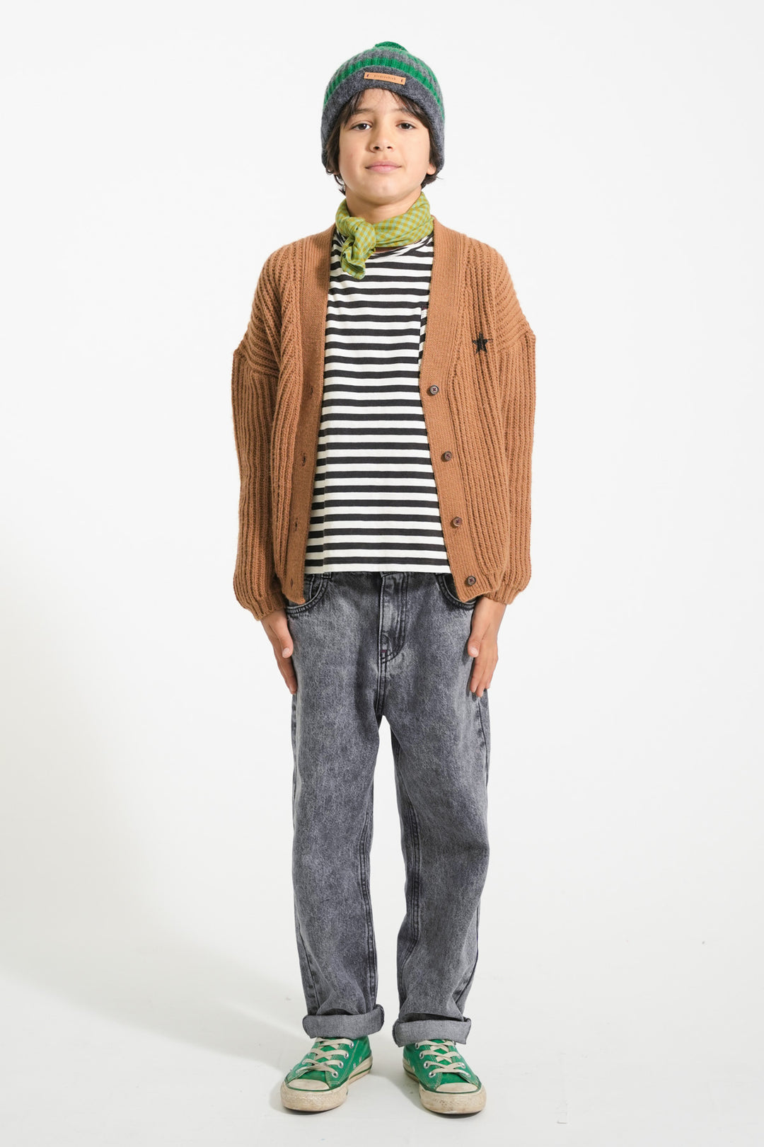 Piupiuchick - Cardigan Band And Crew Only Knitted Brown