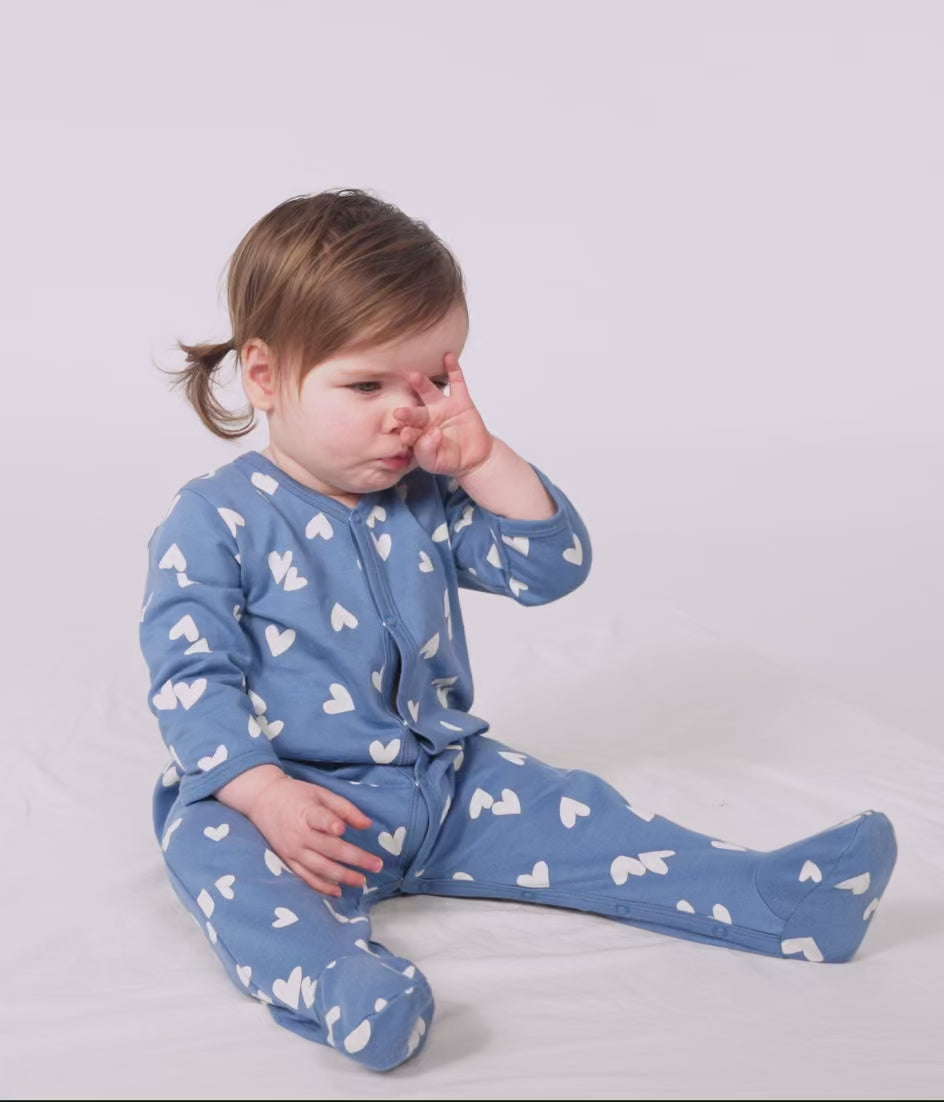 Petit Bateau - Pyjama met Voetjes Riviera/Marshmallow