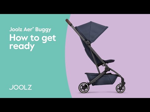 Joolz Aer+ buggy in Space Black, lichtgewicht en compact.