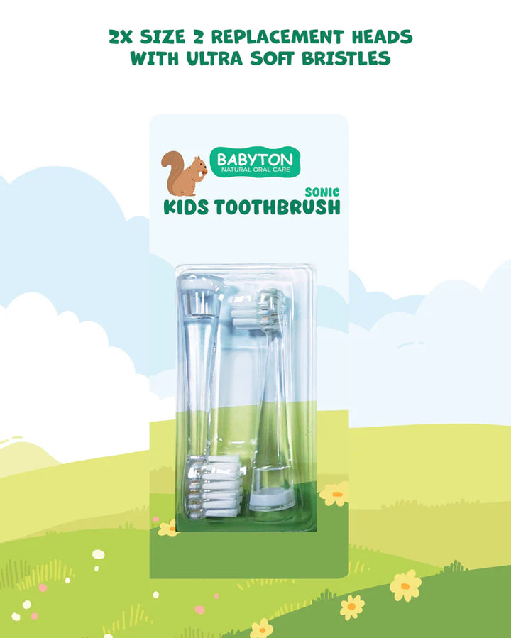 Babyton - Vervangborstels Voor Sonische Tandenborstel (2 pack)