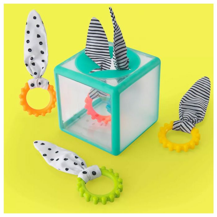 Sassy - Activiteitenkubus Rainbow Ring Drop | Vanaf 12 Maanden