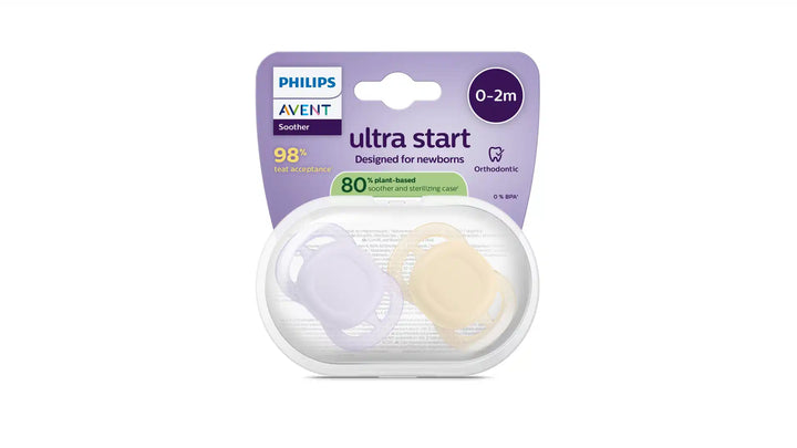 Avent - Fopspeen Ultra Start 0-2m | Perzik/Lila