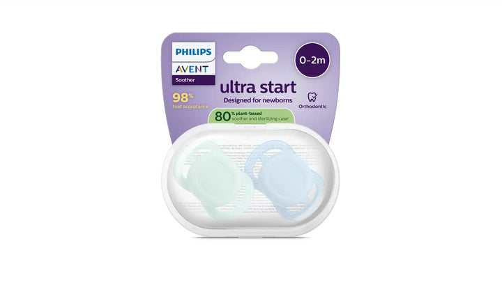 Avent - Fopspeen Ultra Start 0-2m | Groen/Blauw