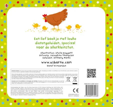 Usborne - Allereerste Geluidenboekje De Boerderij | Ontdek Dierengeluiden