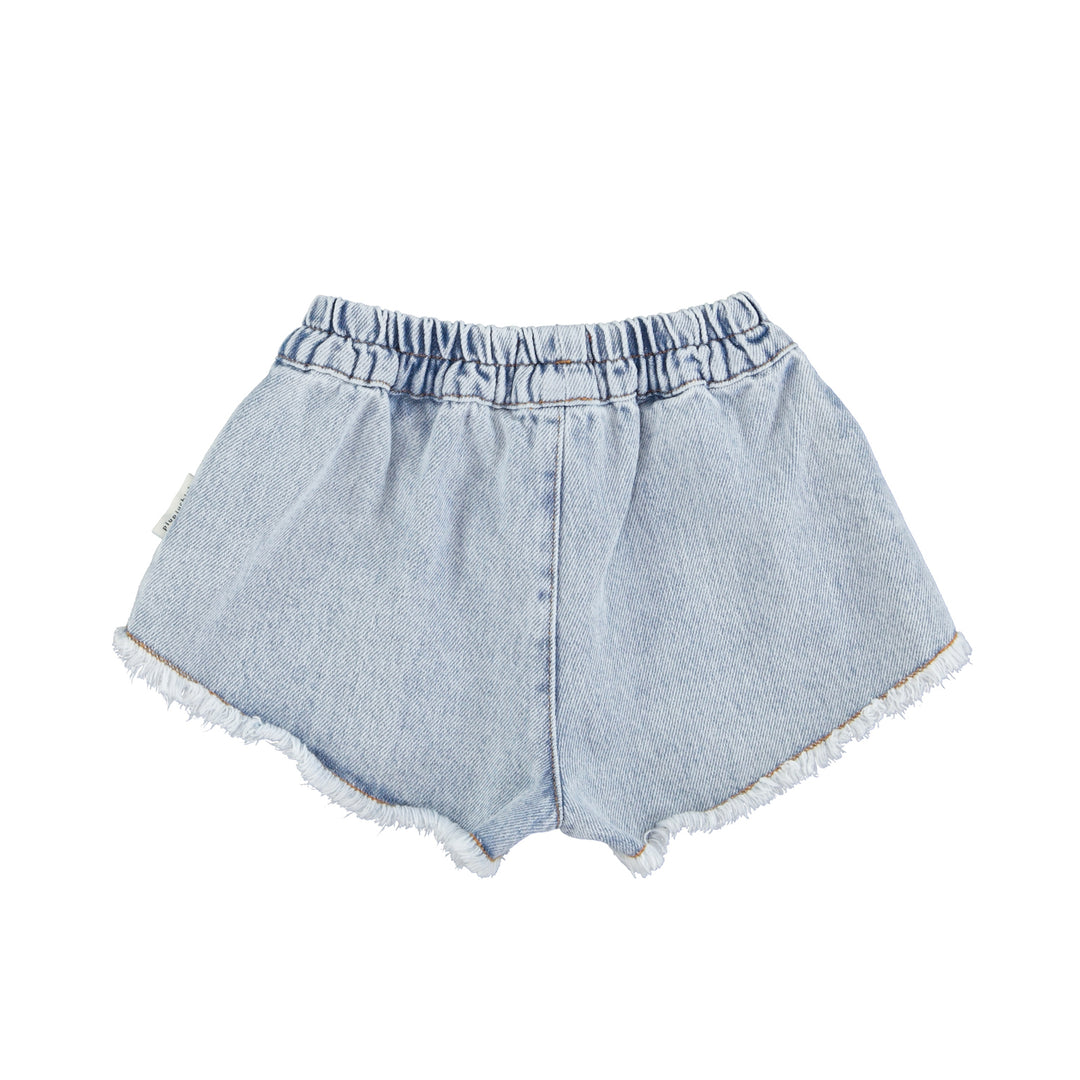 Piupiuchick - Short Fringes Denim | Washed Blue