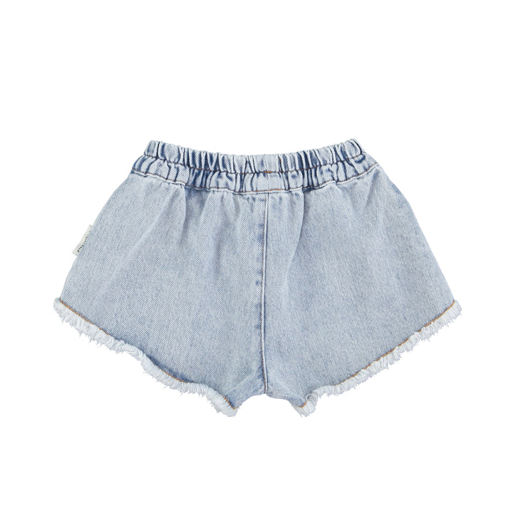 Piupiuchick - Short Fringes Denim | Washed Blue