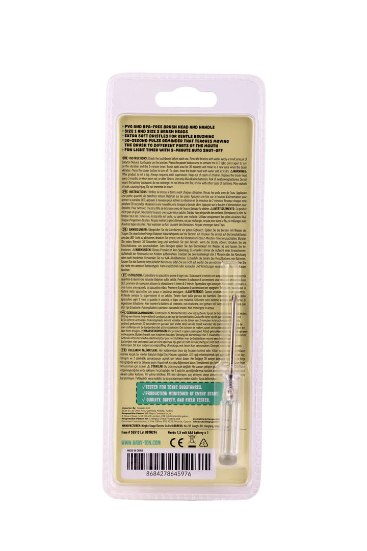 Babyton - Tandenborstel Met Vervangbare Opzetborstel Sonic