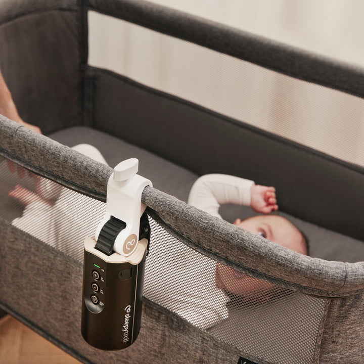 Sleepytroll Baby Rocker Gen2, automatische babyschommel met sensoren, bevestigd aan een kinderwagen