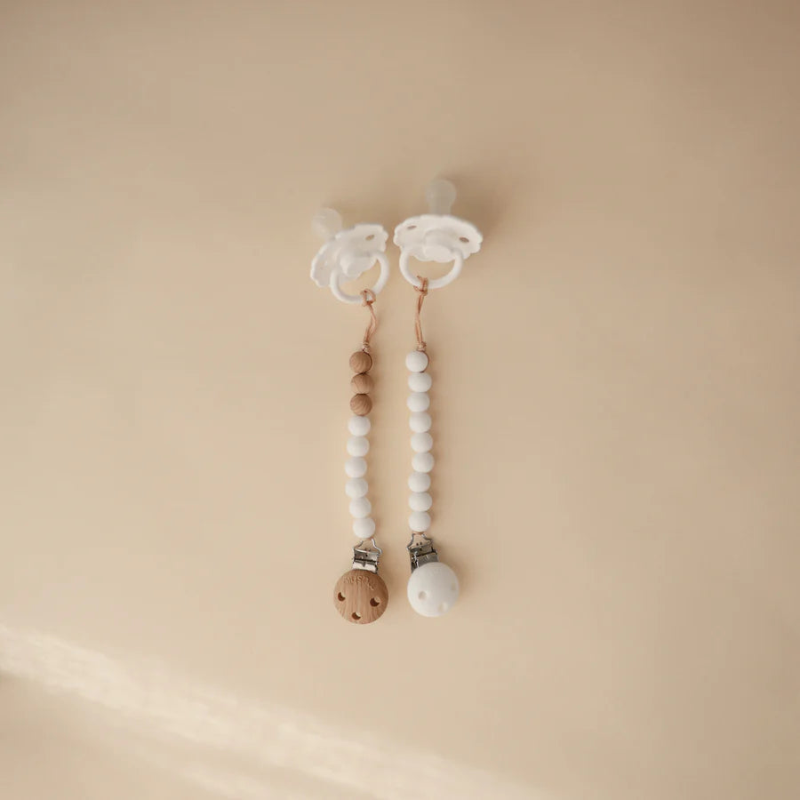 Mushie - Fopspeenketting Hera | Faux Wood