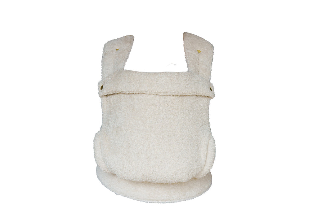 Monkose Heiwa Terry Oat draagzak, ergonomisch ontwerp voor baby's van 3.5 tot 15 kg, stijlvolle look, verstelbaar voor buik- en rugdragen
