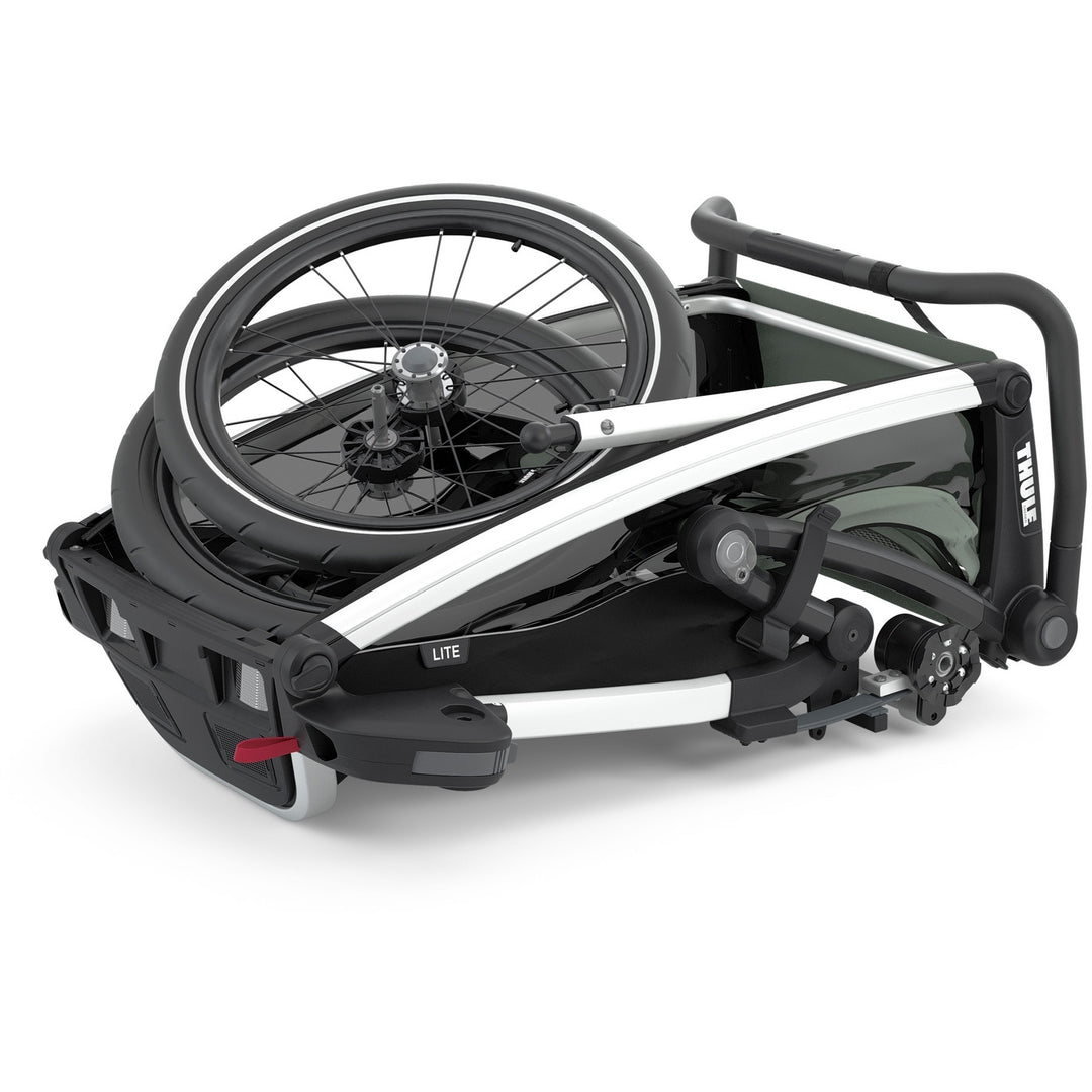 Thule Chariot Lite 2 fietskar Agave, sportief en compact opvouwbaar voor actieve gezinnen