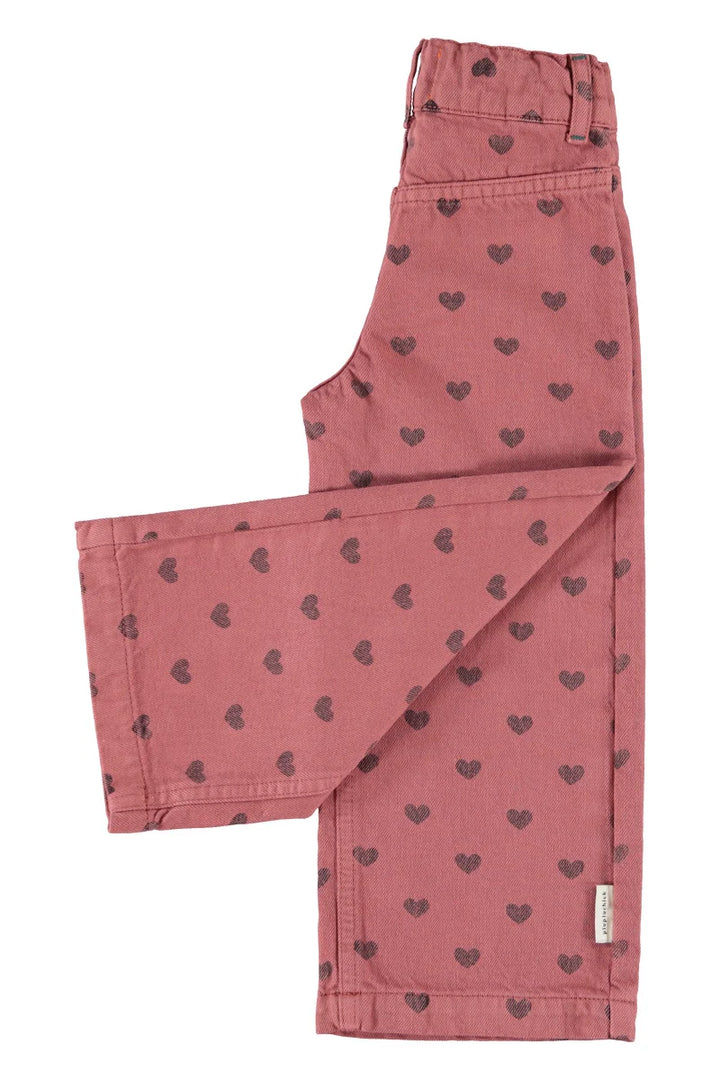 Piupiuchick - Broek Pink Black Hearts Baby