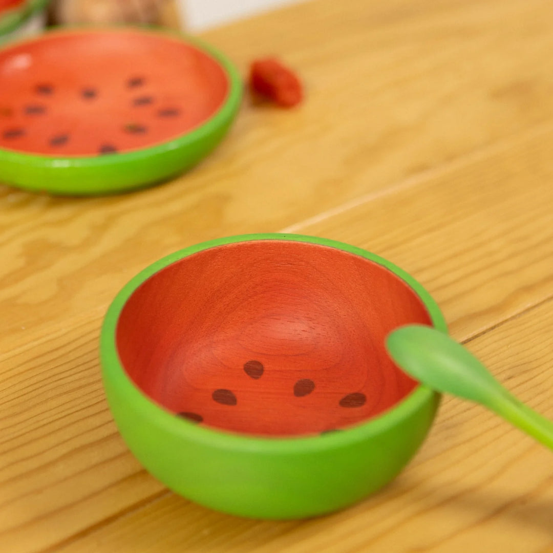 Oli & Carol eetset Wally the Watermelon – bord, kom en lepel voor baby's