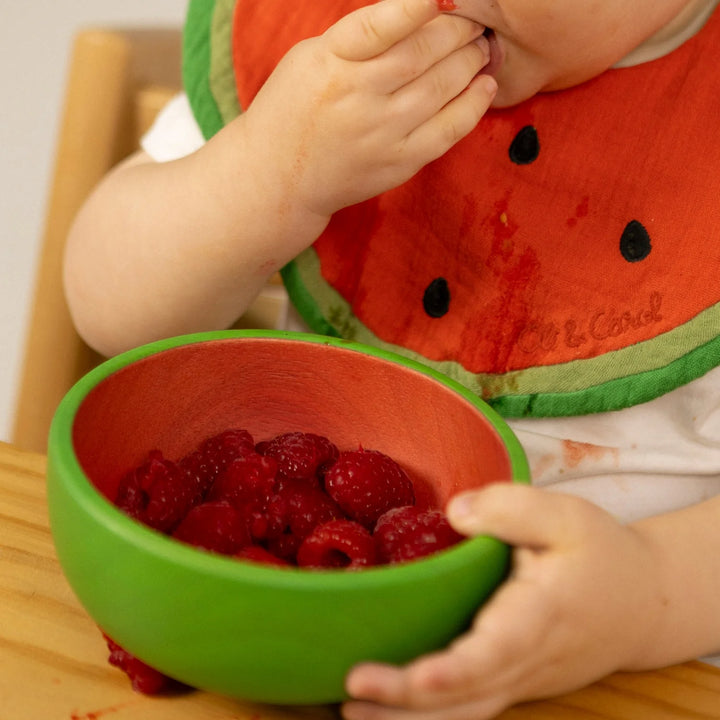 Oli & Carol eetset Wally the Watermelon – bord, kom en lepel voor baby's