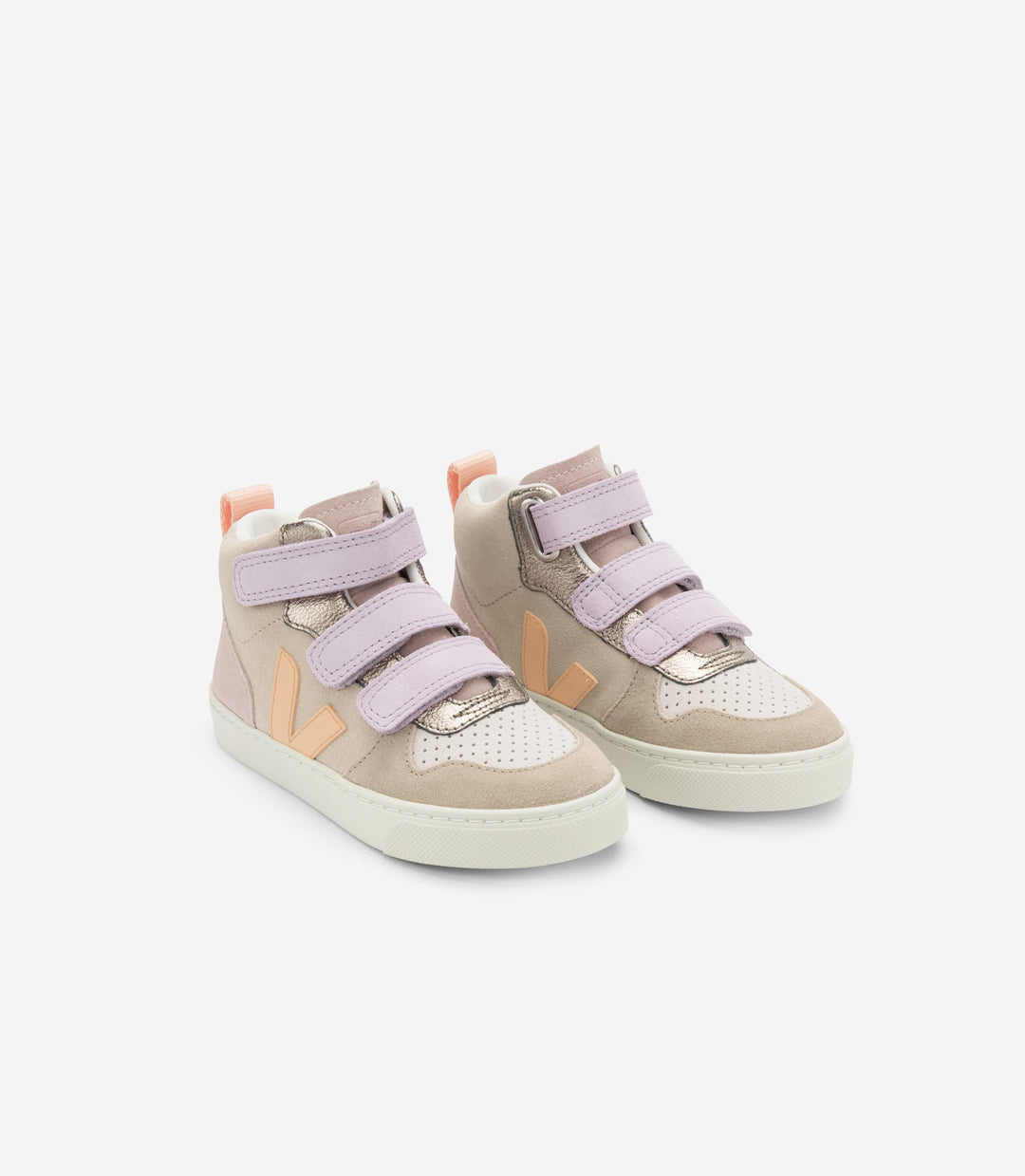 Sneakers Kids Small V-10 Mid Suede Multico Almond Peach